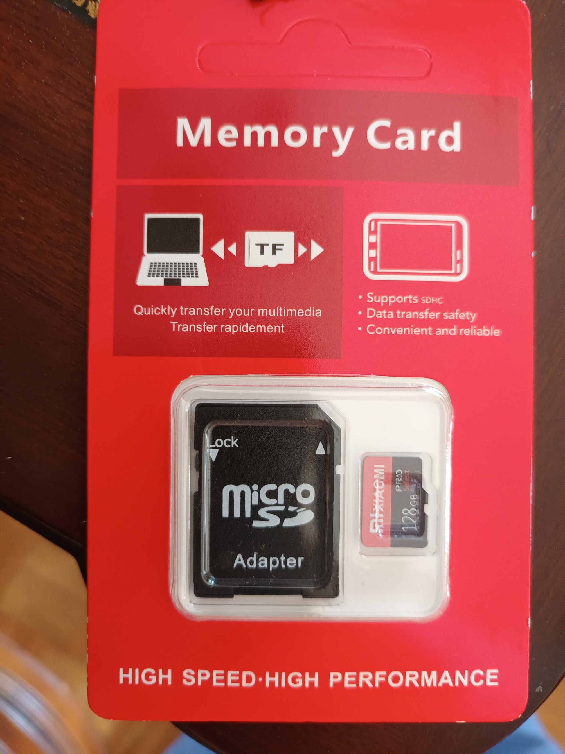 Carte Micro SD 128 Go avec adaptateur SD Xiaomi. 4 K High Performance