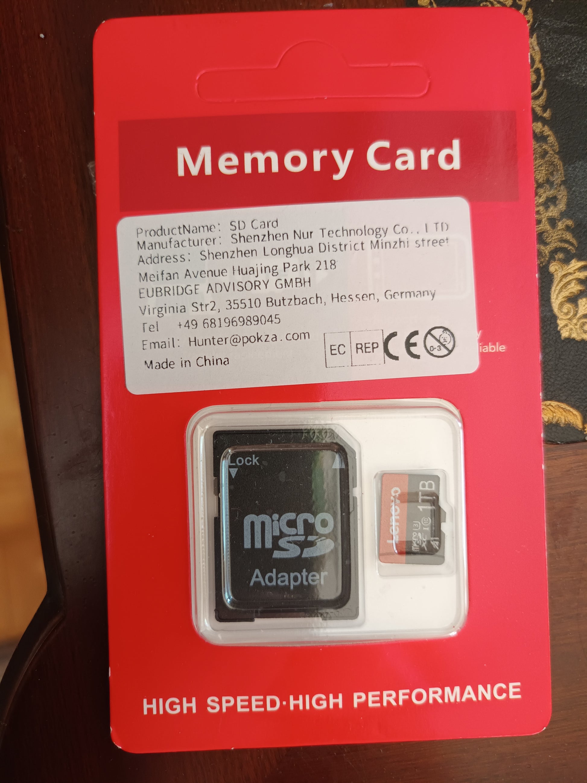 Carte Micro SD 1 Téraoctets avec adaptateur SD. Lenovo. 4 K High Performance