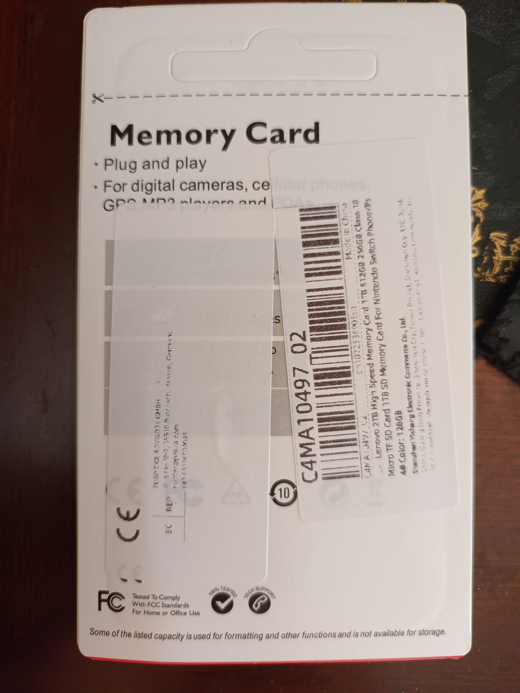 Carte Micro SD 128 Go avec adaptateur SD. Lenovo. 4 K  High Performance